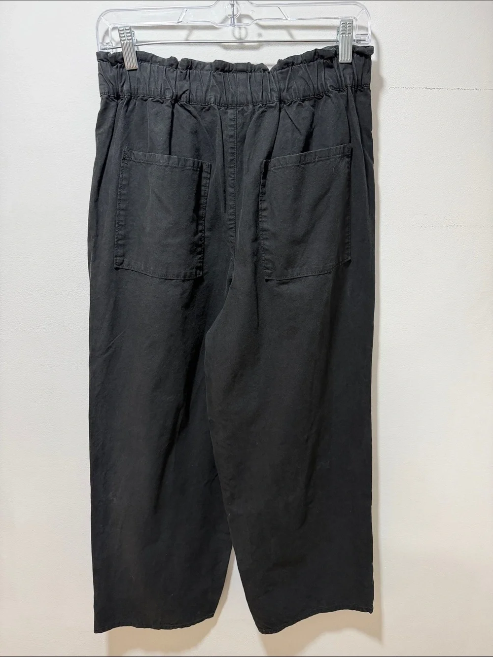 NWT J Crew Women Palazo Linen Lightweight Crop Pant SMALL Wide Leg Coastal Beach